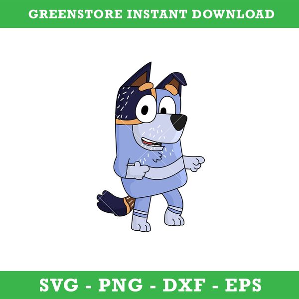 Stripe Heeler Svg, Uncle Stripe Bluey Svg, Uncle Stripe Dog Inspire