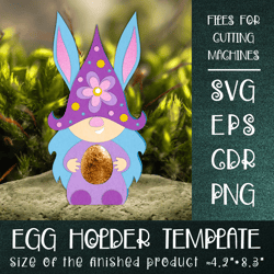 Easter Gnome Girl | Chocolate Egg Holder