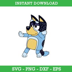Bluey Bandit Svg, Bluey, Blue, Bluey Svg, Blue Dog, Bluey Family, Instant Download, GR17