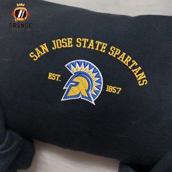 San Jose State Spartans Embroidered Sweatshirt, NCAA Embroidered Shirt, Embroidered Hoodie, Unisex T-Shirt