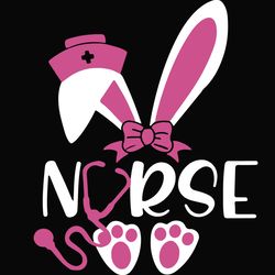 nurse bunny rabbit easter svg, bunny svg, easter rabbit svg, rabbit svg, easter bunny svg file cut digital download
