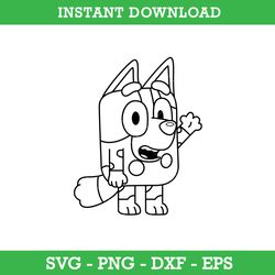 bluey muffin svg, bluey, blue, bluey svg, blue dog, bluey family, instant download, gr84