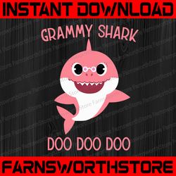 grammy shark svg, cricut cut files, shark family doo doo doo vector eps, silhouette dxf, design for tsvg , clothes