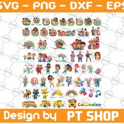 cocomelon  png, cocomelon family png, cocomelon party family matching, cocomelon bundle png, watermelon sublimation prin
