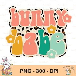 bunny babe png, easter day sublimation, hoppy easter png, sublimation designs download, digital, leopard, cheetah, retro