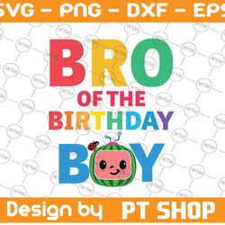 cocomelon brother birthday boy svg, coco melon svg, cocomelon bundle svg, cocomelon birthday svg, watermelon birthday sv