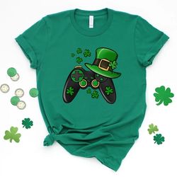 Video Game St Patricks Day Shirt, Video Game Shirt, Gamer Boys Shirt, Patricks Day Shirt, Game Controller Shirt - T77