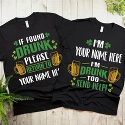 Matching St Patricks Couple Shirt Funny St Patrick's Day TShirt for Him and Her Wife - T79