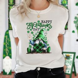 St Patricks Day Shirt, Patrick Gnome Shirt, Lucky Shirt, Irish Shirt, Shamrock Shirt, Patricks Day Gift - T83
