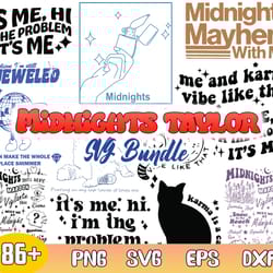 bundle midnight taylor svg, taylor swift svg, swift midnight svg, midnight svg, midnight clipart