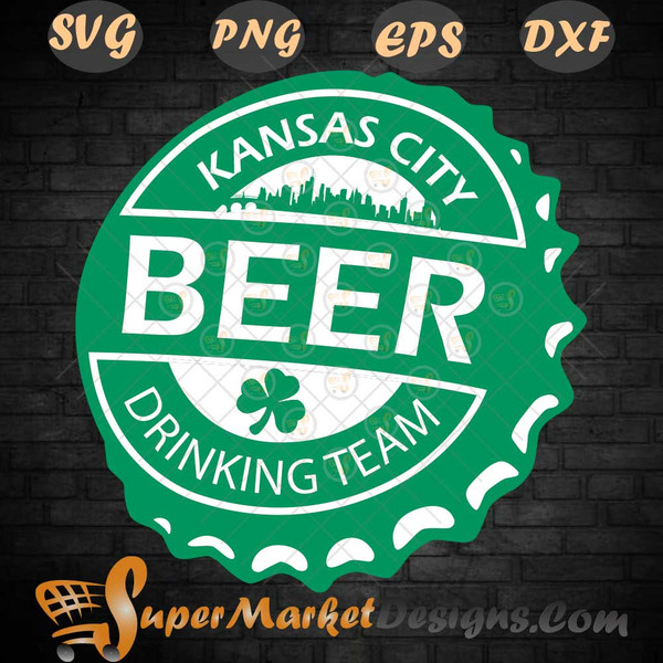 KC Green Beer Drinking Team St. Patrick DAY svg PNg DXF ePS.jpg
