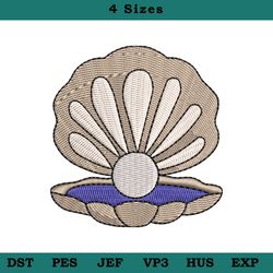 Sea Shell Machine Embroidery Design, Machine embroidery pattern - Instant Download