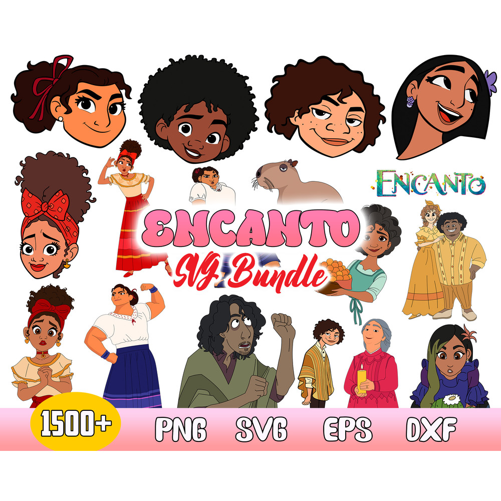 Encanto Bundle Svg, Disney Encanto Svg, Encanto Clipart, Encanto Cricut, Instant Download .jpg