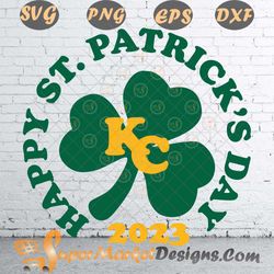 Clover Shamrock Kansas City St Patricks DAY 2023 SVG png DXF ePS