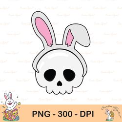 skull bunny easter clipart png, creepy cute easter clipart bundle, spooky easter pastel goth clipart set,sublimation des