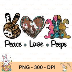 peace love western easter sublimation, peace love peeps, easter sublimation png, easter peace png, easter love png, east