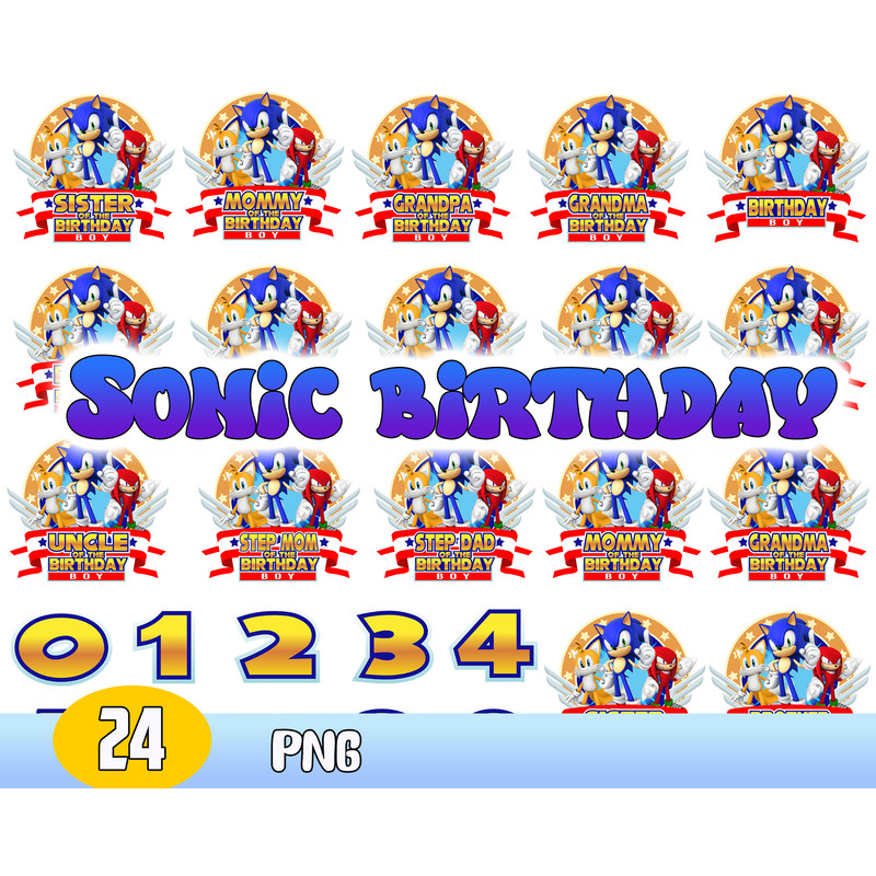 Sonic Birthday Bundle Svg, Sonic Birthday Svg, Sonic Svg, The Hedgehog Svg Png Dxf Eps File.jpg