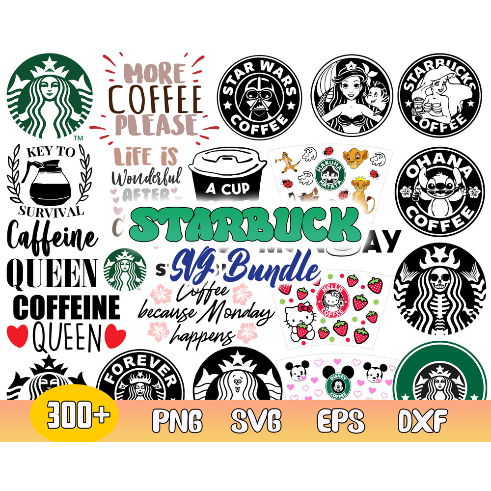 Starbucks Logo Bundle Svg, Starbucks Coffee Cups Svg, Starbucks Svg, Starbucks Wrap.jpg