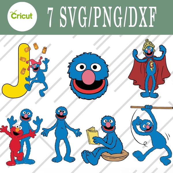 Grover svg, Grover bundle svg, Png, Dxf, Cutting File - Inspire Uplift