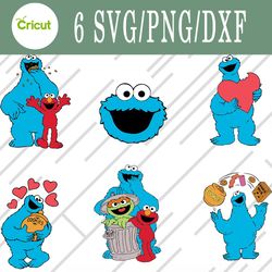 cookie monster svg, cookie monster bundle svg, png, dxf, cutting file, svg files for cricut, silhouette