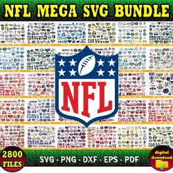 NFL Mega Bundle, ALL 32 Teams SVG, DXF, EPS, PNG - SVG BUNDLE FOR PRINT AND CRICUT