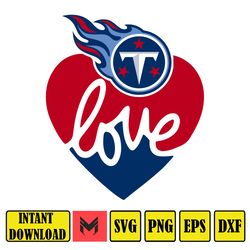 TITANS LOVE svg, Tennessee Titans Svg Bundle, Tennessee Titans Logo Svg, NFL Svg, Football Svg Bundle, Football Fan Svg