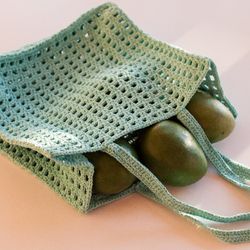 Crochet tote net bag Video tutorial Cotton bag crochet pattern Knit bag PDF pattern Summer tote bag pattern Easy crochet