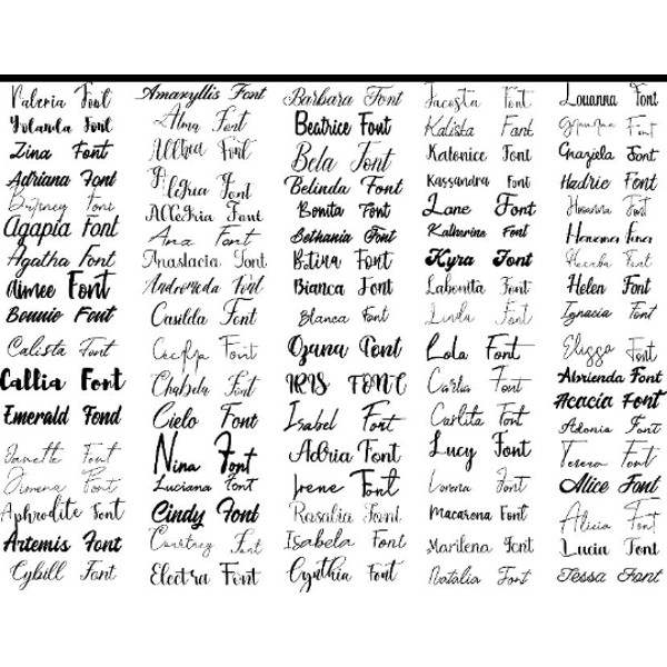 350 FONTS BUNDLE, Font SVG, Cursive Fonts Svg, Fonts For Cri - Inspire ...