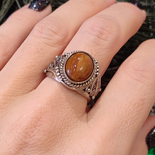 CUTE RING FOR WOMAN AGATE IN SILVER