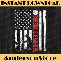 distressed usa american flag baseball grandpa father's day best dad daddy father's day happy father's day png