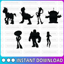 toy story svg bundle toy story bundle svg disney svg toy story cricut cut file design vector icon svg jpg file cricut di