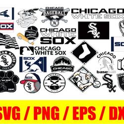 chicago white sox bundle logo, svg, png, eps, dxf 2