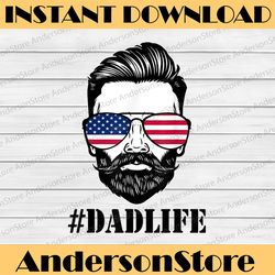 dad life sunglasses american flag father's day 4th of july best dad daddy father's day happy father's day png