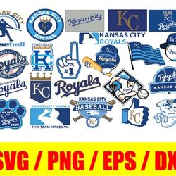 kansas city royals bundle logo, svg, png, eps, dxf 2