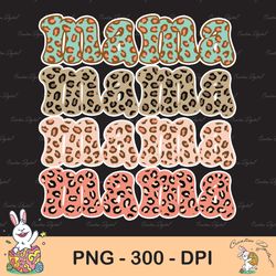 mama pastel leopard sublimation, leopard, cheetah mama, distressed, png, transparent background