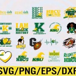 kentucky state university artwork collection, svg, png, eps, dxf