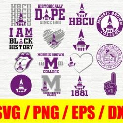 morris brown college artwork hbcu collection, svg, png, eps, dxf