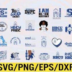 spelman college, artwork hbcu collection, svg, png, eps, dxf