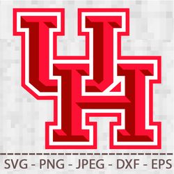 houston coudars logo svg png jpeg  dxf digital cut vector files for silhouette studio cricut design