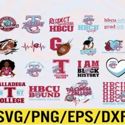 talladega college hbcu collection, svg, png, eps, dxf