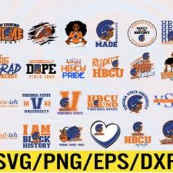 virginia state university artwork hbcu collection, svg, png, eps, dxf