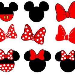 minnie mouse bundle svg, love mickey svg, disney svg, disney minnie mouse svg digital download