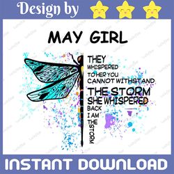 may girl hippie - whisper words of wisdom png, birthday gift, may birthday/  sublimation printing
