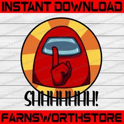 shhhhhh!!!! astronaut svg png dxf