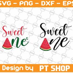 sweet one birthday svg, watermelon birthday svg, sweet one svg, first birthday svg, watermelon party summer svg, girls,