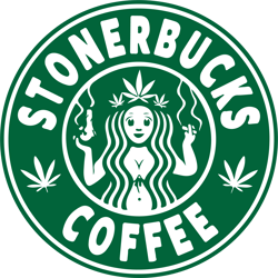 stonerbucks coffee weed svg, cannabis svg, stoner svg, marijuana svg, weed smokings svg file cut digital download