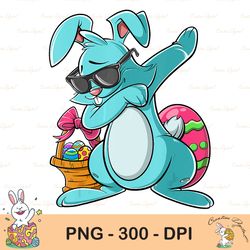 dabbing bunny easter sublimation, happy easter png, cute easter png, easter png, bunny png, easter clip art, instant dow