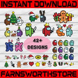 42 among us christmas party svg | among us svg svg | cute among us svg |among us cup|among us character|svg/ png