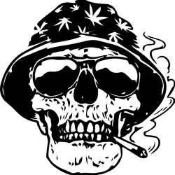 skull weed svg, cannabis svg, stoner svg, marijuana svg, weed smokings svg file cut digital download