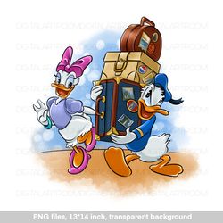 Cruise Line Donald and Daisy Png files